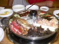 釜山の海鮮鍋